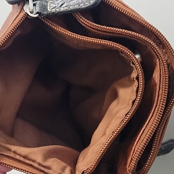 Saddle Brown & Dark Brown & a Burgundy Black Crossbody/Bag 2 bags - Picture 8 of 16